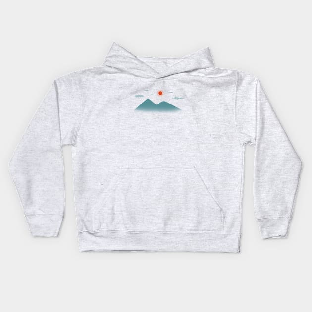 The Misty Mountains Kids Hoodie by Liam Warr